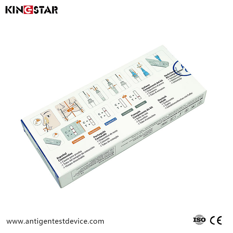 Covid-19 Self Test Sikker Indsamling Hurtig Antigen Test